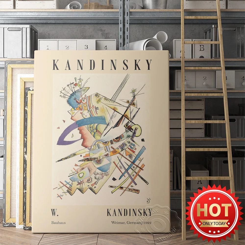 

Wassily Kandinsky Exhibition Museum Poster, Wassily Retro Wall Art Decor, Kandinsky Abstract Prints Poster, Vintage Art Poster