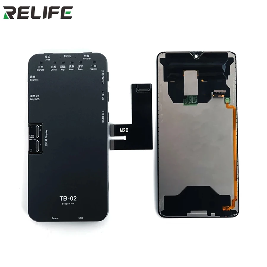 RELIFE TB-02 HW 스크린 보드 테스트 디스플레이 HW P10/P20/P20P/P30/P40/Mate9/Mate10 Pro/Mate20/Mate30 용 터치 수리 테스트 박스