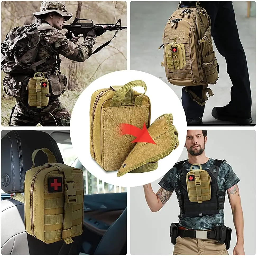 Tactical First Aid Pouch Molle EMT Pouches Military IFAK Medical Bag Outdoor Army Hunting Car Emergency Camping Survival Tool