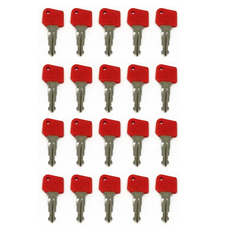 20pc Key For Jungheinrich 702 Red Electric Stapler Ignition Key 702 For Mic Komatsu