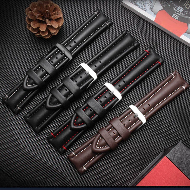 Ремешок для мужских часов BRETA, из натуральной кожи, 24 мм, для 6251/6257/6501/9241/9247/0302/0321/BO-3050/8840 для Luminox