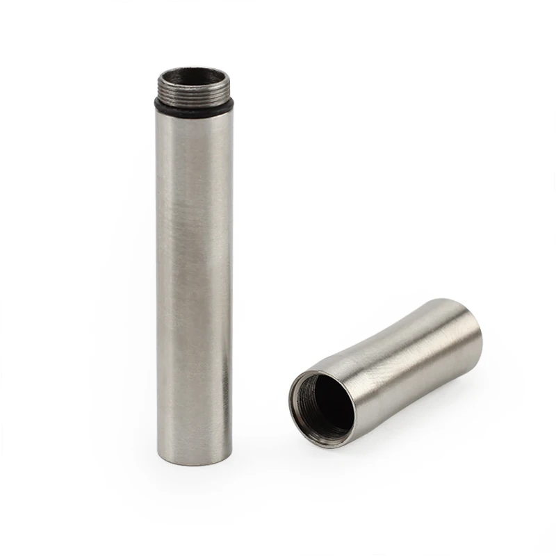 Stainless Steel Seal Capsule Bottle Waterproof Canister  Toothpick Box Outdoor Camping EDC Tool