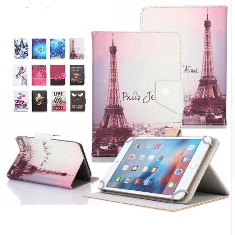 Cartoon PU Leather Stand Cover for Alcatel Pixi 3 10 Universal 10.1