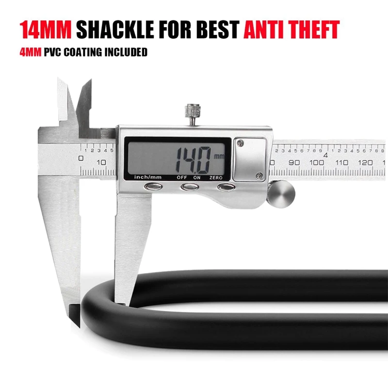 Candado en U para bicicletas, candado combinado de alta resistencia para portón, antirrobo, 4 colores, novedad