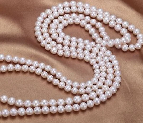 

HUGE 48" 8-9MM NATURAL SOUTH SEA WHITE PEARL NECKLACE AAA