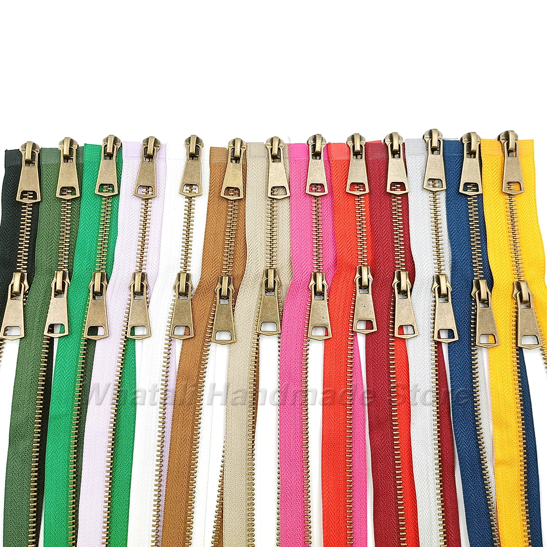 5# Colorful High Quality Open-End 2-Ways Zip Double Sliders Copper Metal Zipper Diy Handcraft For Sewing Cloth Pocket Garment