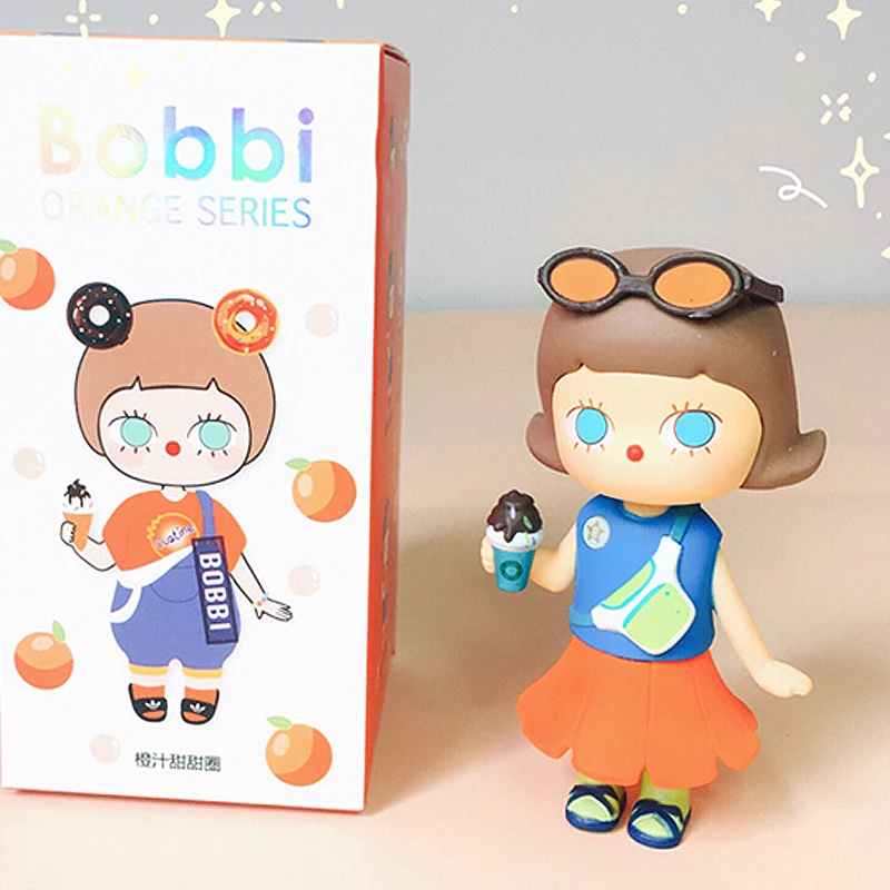 

Bobbi Orange Juice Series Surprise Blind Box Desktop Decoration Car Decoration Model Garage Kit Cartoon Cute Toy