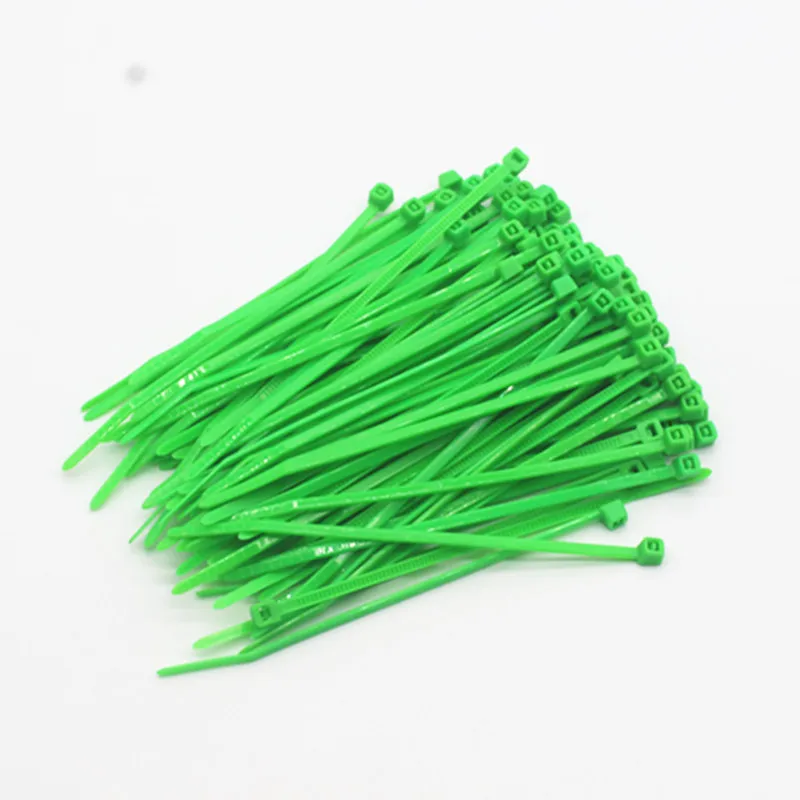 100Pcs/Bag Cable Ties 18 Colors 2.5mmx100mm 2.5mm*100mm Self-Locking Nylon Wire Cable Zip Ties White Black Wire Fasten Cable