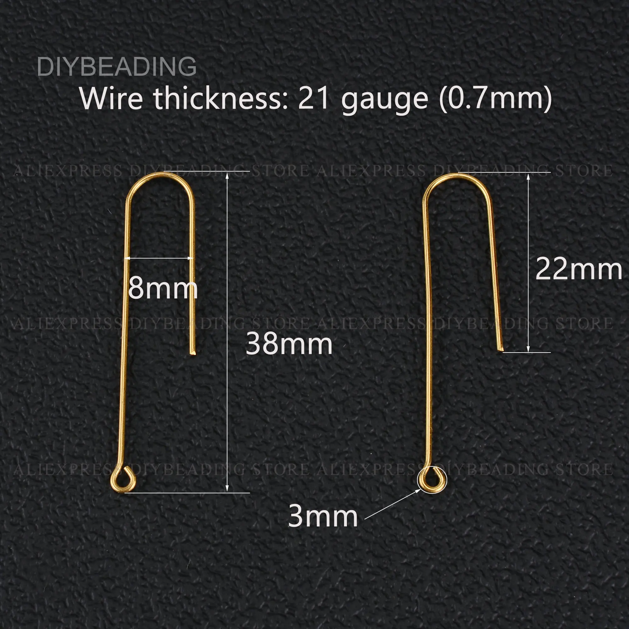 Earrings Jewelry Making Supplies Raw Brass Earring Hooks Finding French Ear Wire Blank Earring Connector Component Lot Wholesale