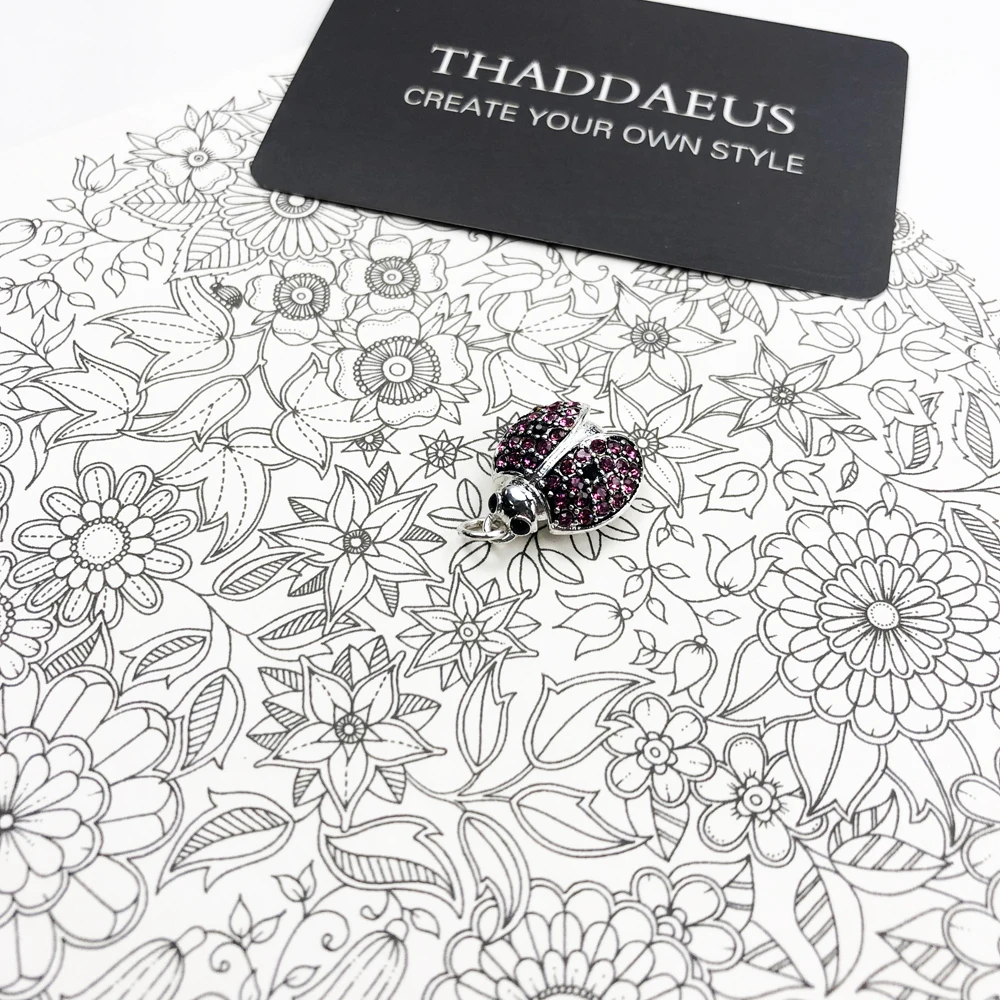 Pendants Red Wings Beetle Lady Bug Brand New Fashion Jewelry Europe 925 Sterling Silver Accessories Gift For Women