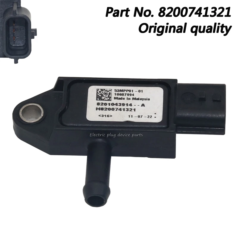 OEM 8200741321 DPF Exhaust Pressure Sensor for Renault Nissan 22770-00Q0A 22770-9604R H8200741321