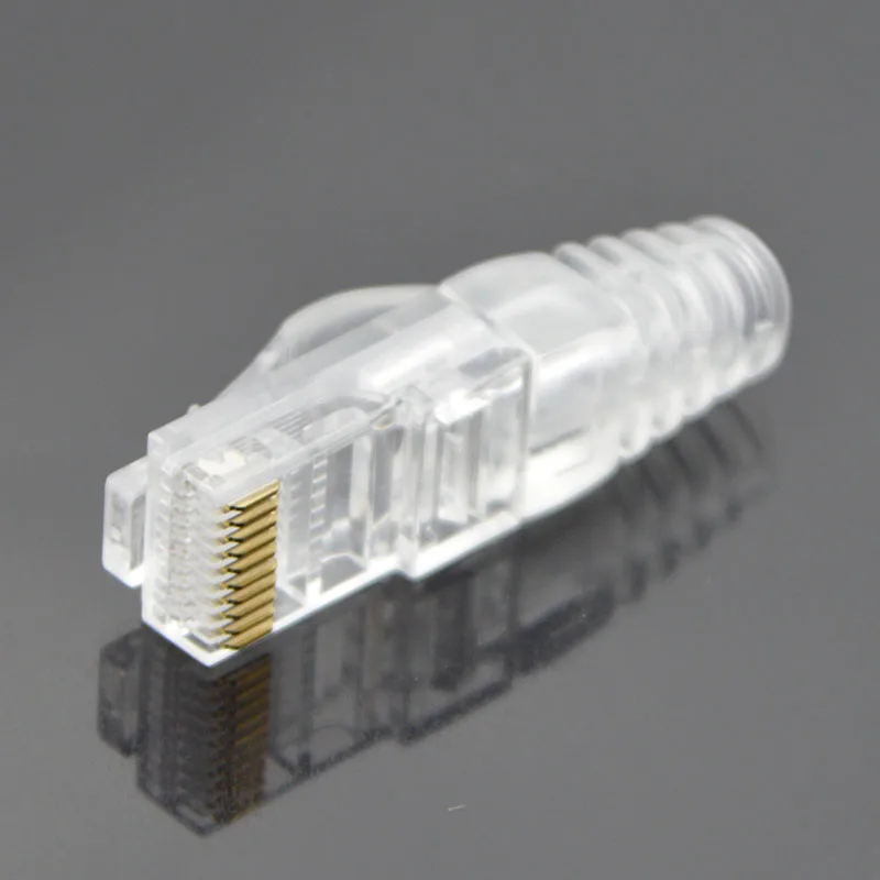 100 SETS NEW Network Connector RJ48 10P10C Six kinds 10Core Special Crystal Head With Color Sheath Special Wholesale