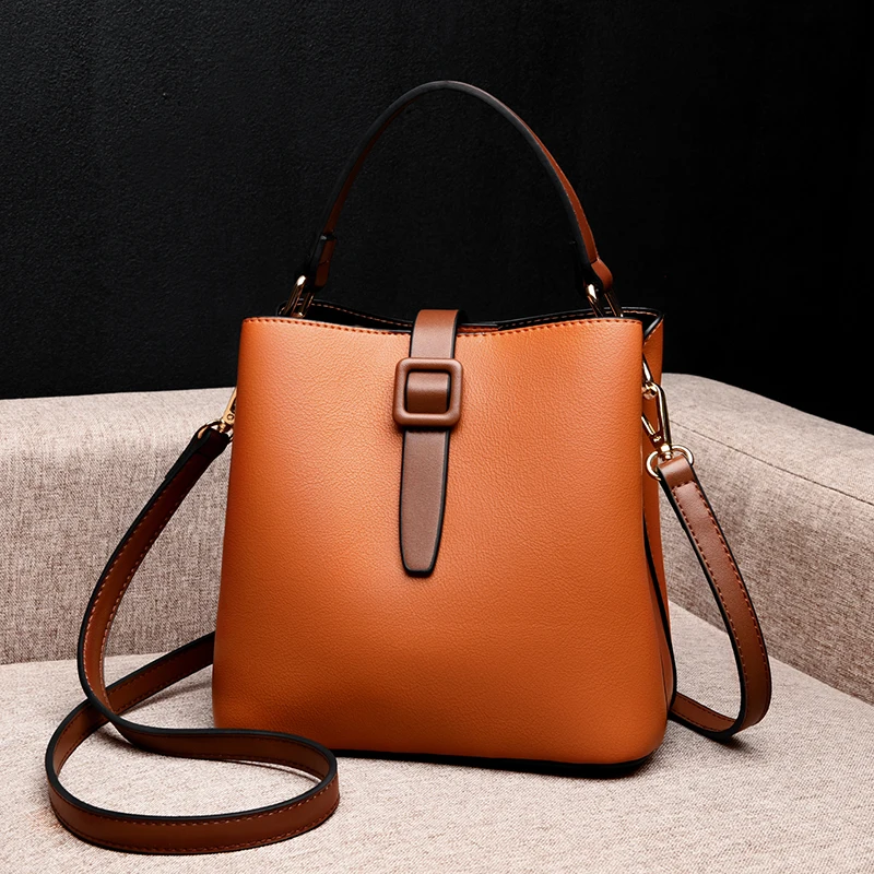 Women Fashion Genuine Leather Bags Luxury Large Capacity Messenger Shoulder Totes Ladies High Quality Crossbody Handbags