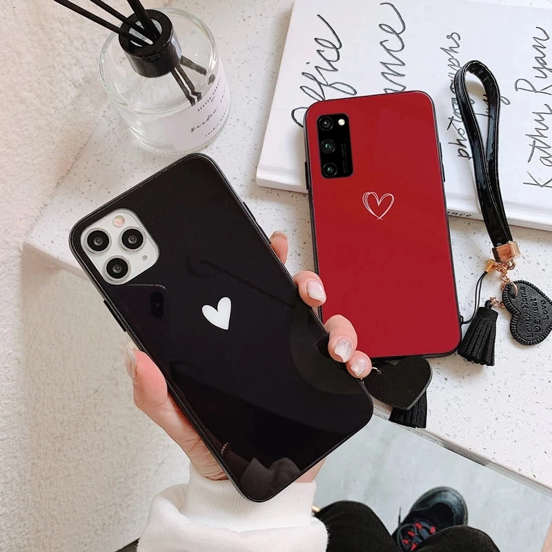 For OPPO A74 A95 A54 4G A93 A55 A53S 5G case Fashion new Leopard Glass Cover Give Strap For OPPO A73 A9 2020 5G A52 A72 A92 A94