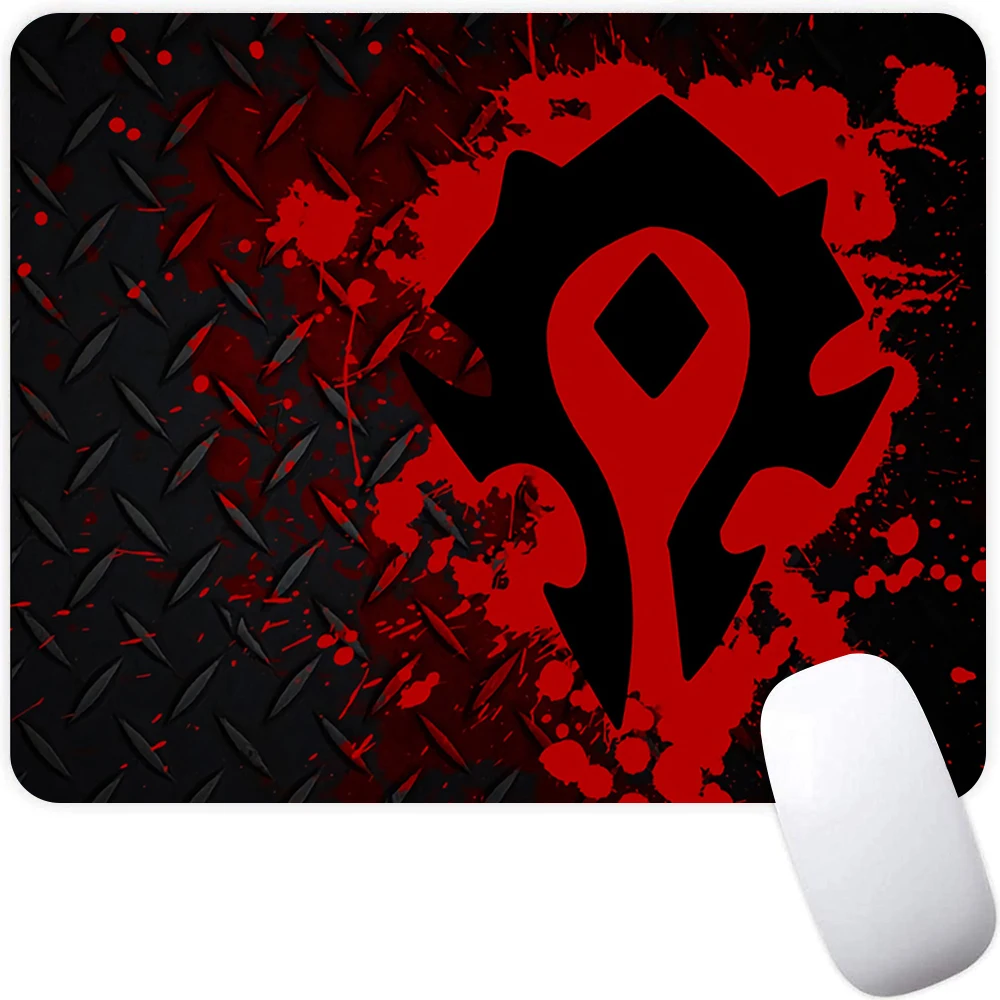 Small Gaming Mouse Pad Computer Mousepad PC Gamer Mouse Mat Laptop Mausepad World of Warcraft Horde Carpet Keyboard Mat Desk Pad