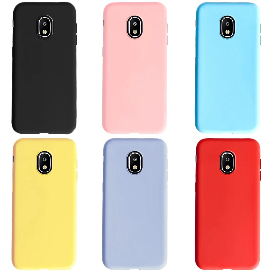 Candy Color Silicone Case For Samsung Galaxy J3 2017 Case Soft TPU Cover For Funda Samsung J3 2017 EU J330F SM-J330