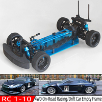 Chassis upgrade version 1/10 RC 4WD Model Car On-Road Racing/Drift Car Empty Frame Brushless version HSP 94123