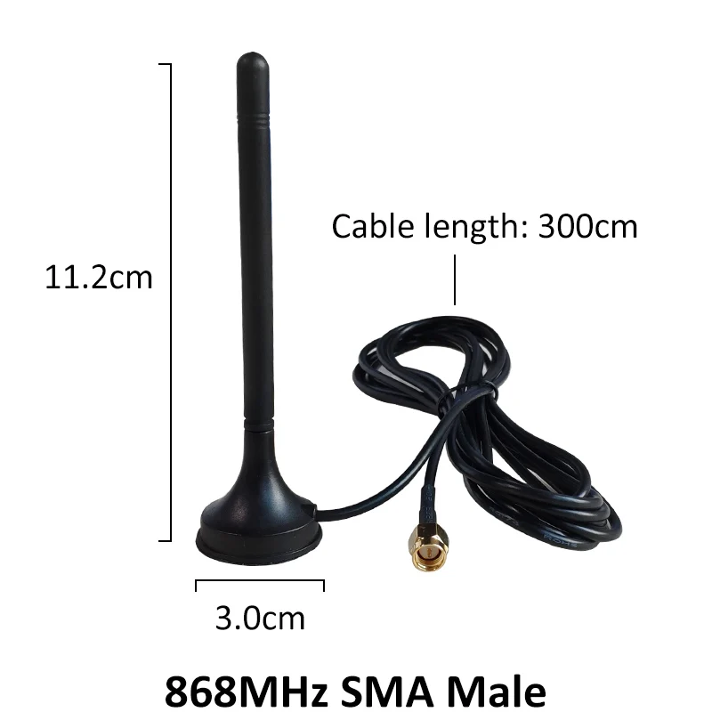 868mhz antenna IOT Lora Lorawan 900M~1800MHz 3dbi sucker Eoth GSM with base magnetic 3m cable antena 868 mhz antenne 915 mhz gsm