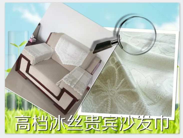Europe Lace Sofa Cover Combination Sofa Backrest  Towel Thick white Lace Sofa Cushion Four Seasons Sofa Towel