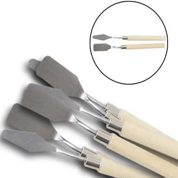 Stainless Steel Oil Knives Artist Crafts Spatula Palette Knife For Oil Painting Art Supplies Free Shipping