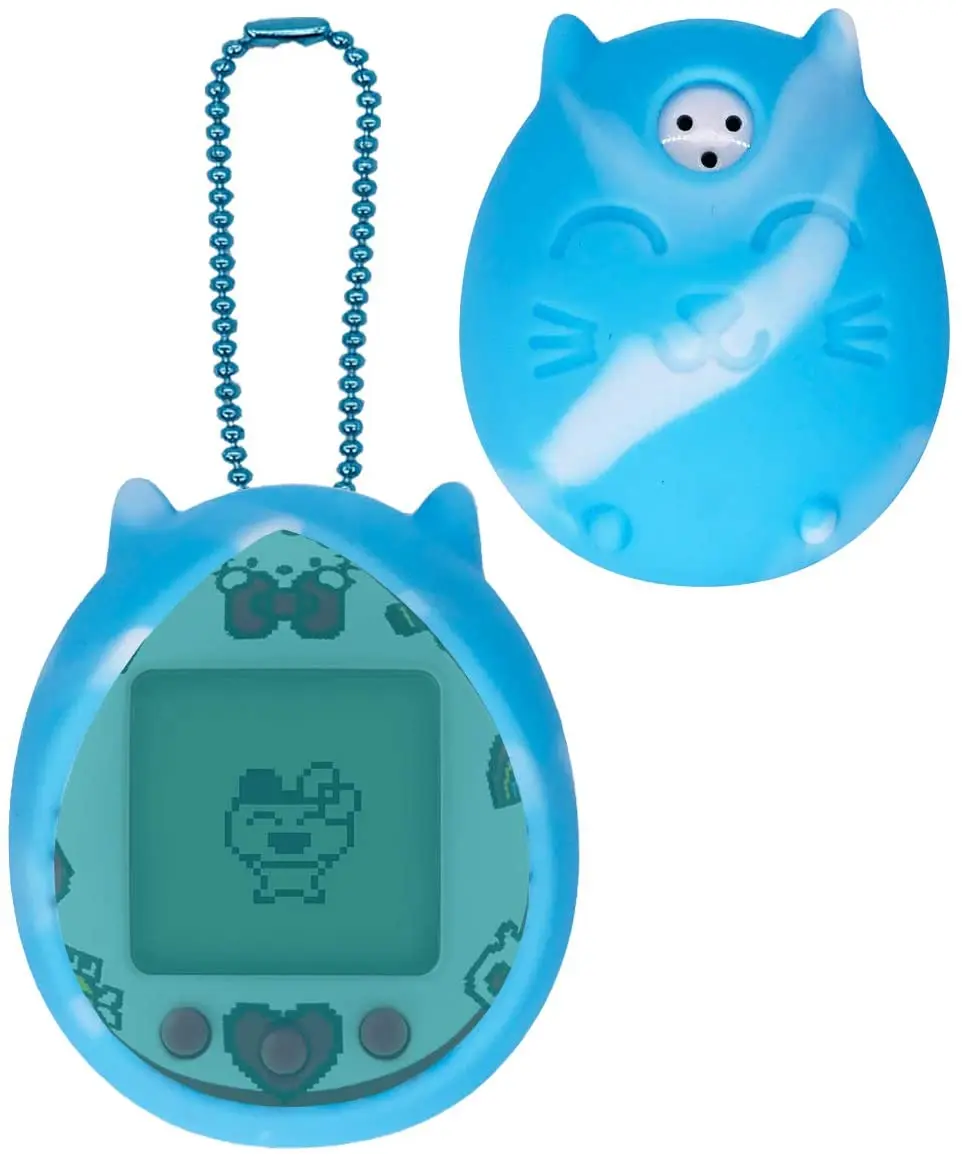 Silicone Cover Protective Skin Sleeve Shell for Tamagotchi Kitty Also fits for PAC-Man Device with Color Ring