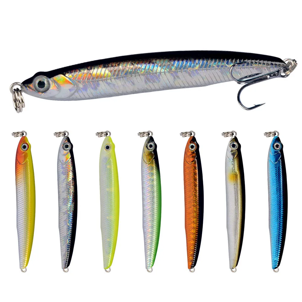 

1Pcs Sinking Pencil 10g /70mm Fishing Lures 8cm 13g Isca Artificial Hard Plastic Bait Treble Hooks Tackle Articulos De Pesca