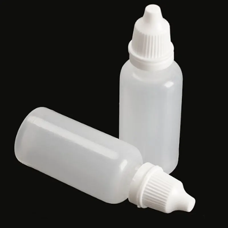 100Pcs/Lot 10ml Empty Plastic Squeezable Dropper Bottles Eye Liquid Dropper Sample Eyes Drop Refillable Bottle