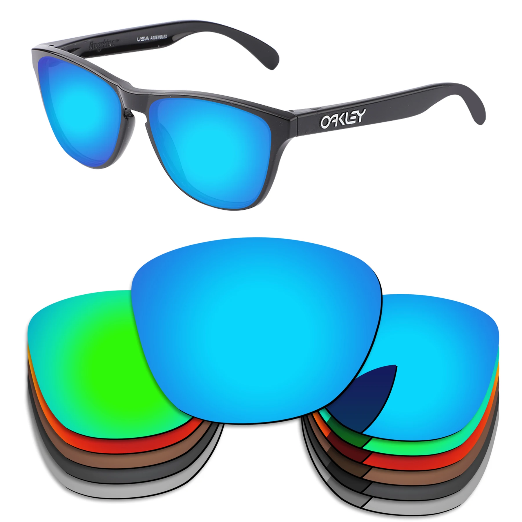 

Bsymbo Replacement Lenses for-Oakley Frogskins AF(Asian Fit) OO9245 Sunglasses Polarized - Multiple Options