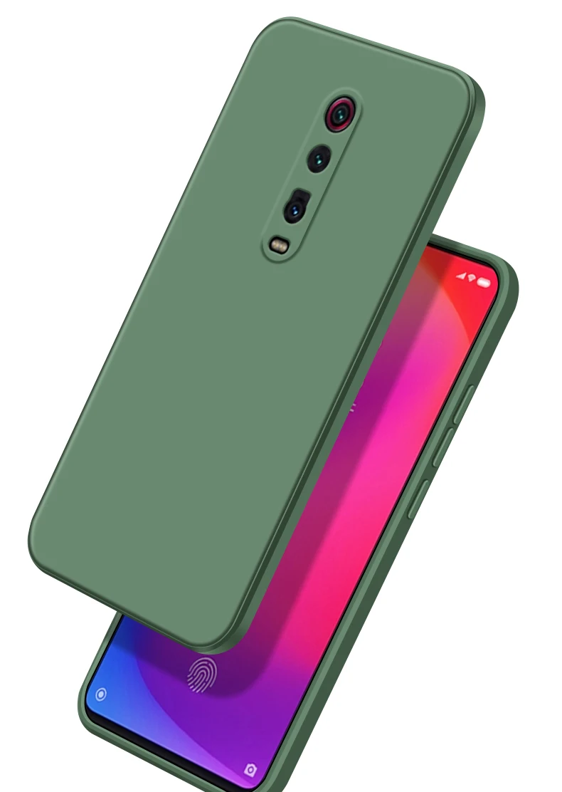 Original Square Liquid Silicone Case for Xiaomi Mi 9T Redmi K20 Pro Camera Lens Protective Soft Cute Phone Back Cover Mi9T 9TPro