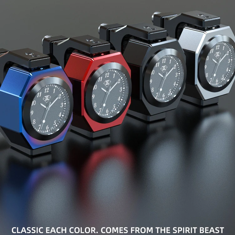 Motorcycle accessories thermometer motocross essories modified luminous electronic clock and thermometer Combo creative tools