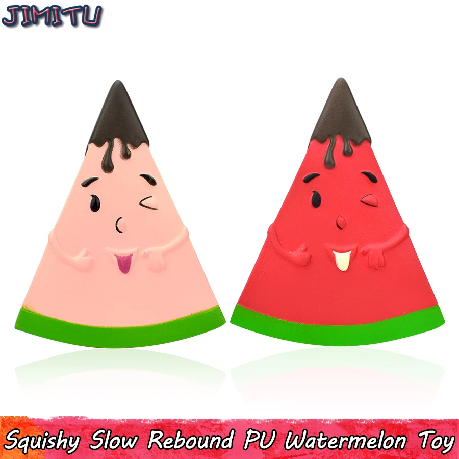 

Cute Watermelon Squishy Toys for Children Funny Fruit Anti stress Slow Rising Squishies Baby Toy Office Kitchen Home Decoration