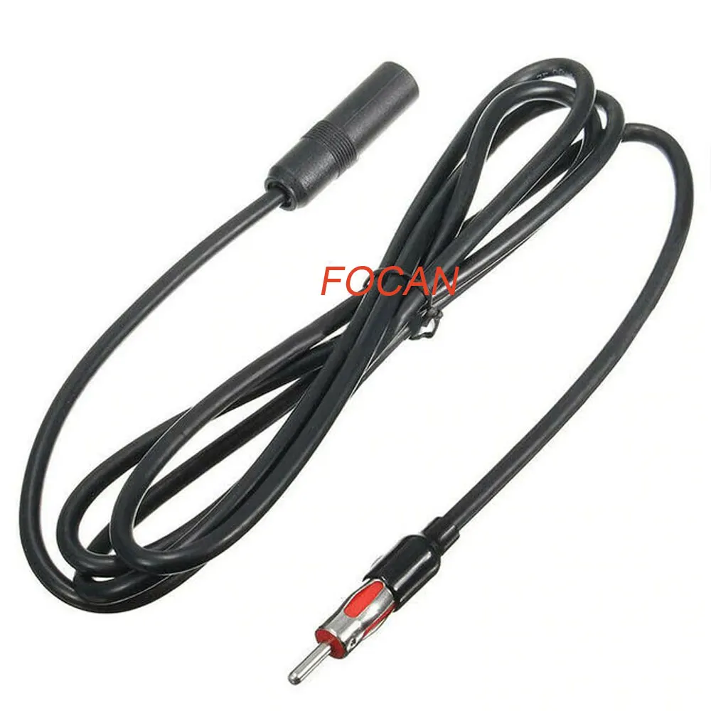 FOCAN JASO Car Radio Stereo plug cable 0.3M,0.5M,1M,2M 3 Meters Long Male To Female AM/FM Radio Antenna Adapter Extension Cable