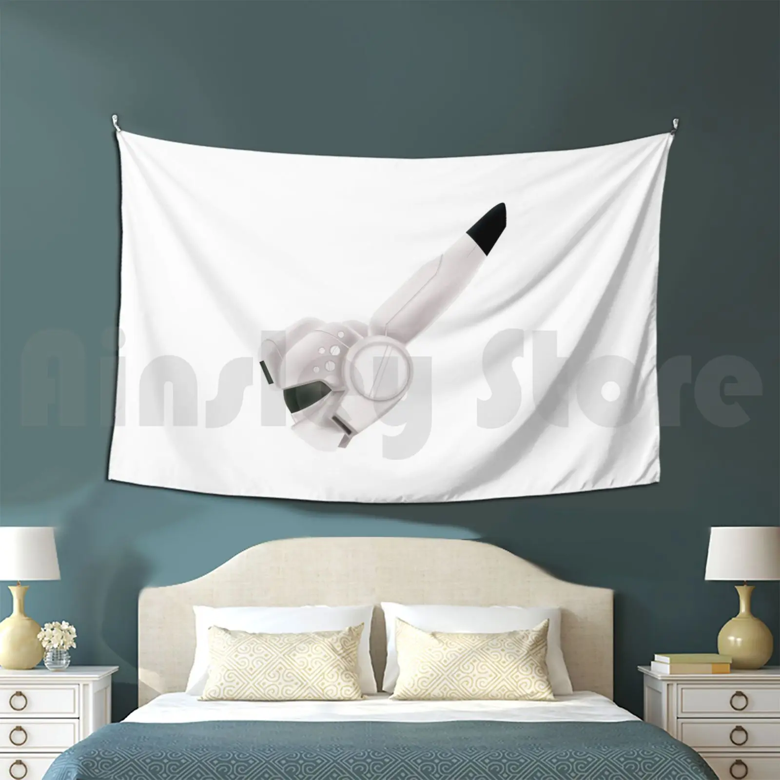 Patlabor Ingram Unit 1 Tapestry Living Room Bedroom Patlabor Anime Ingram Manga Mecha Robots Robocop Helmet