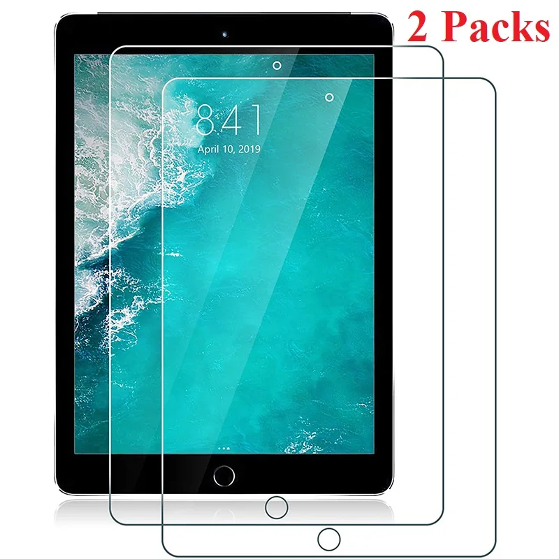 

For New iPad 9.7'' 2018 2017/ iPad Pro 9.7 / iPad Air 2 / iPad Air Screen Protector 2Packs Tempered Glass 9H Hardness Case Film