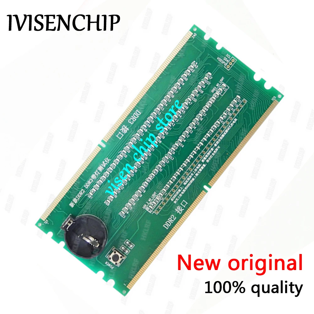 100% New original Desktop DDR2 DDR3 Memory RAM Slot Tester with LED DDR2 DDR3 Slot Tester for Desktop Motherboard