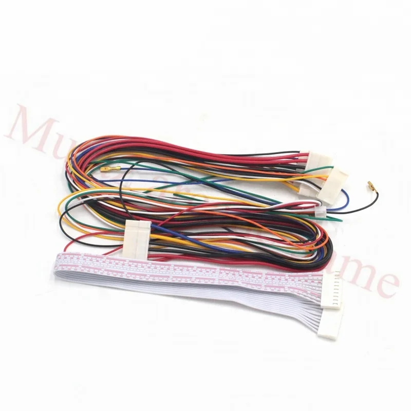 2Pcs/Lot machine wire harness set kit for 14K/15K Keyboard/28mm Push button