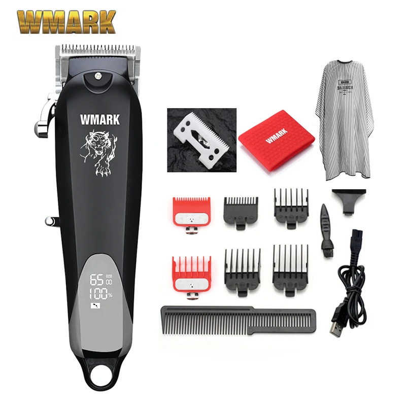 WMARK Hair Cutting Machine NG-103B Professional Cordless  Hair Clippers Hair Cutter Hair Trimmer 6500 RPM