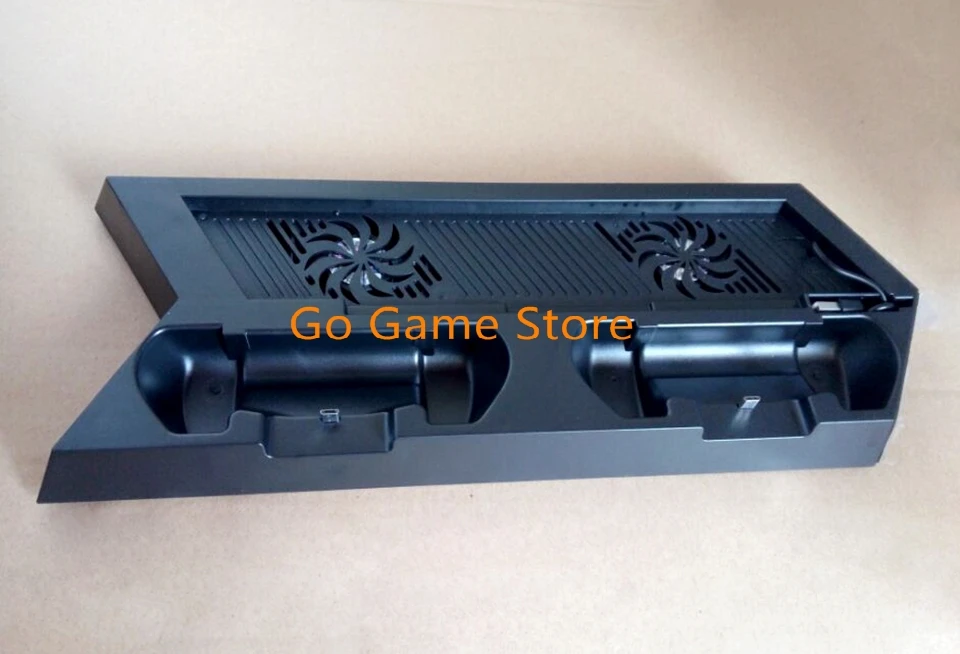 Soporte de montaje múltiple para carga de PS4, cargador de vástago manual con mando a distancia y ventilador de refrigeración HOST, 1 ud.