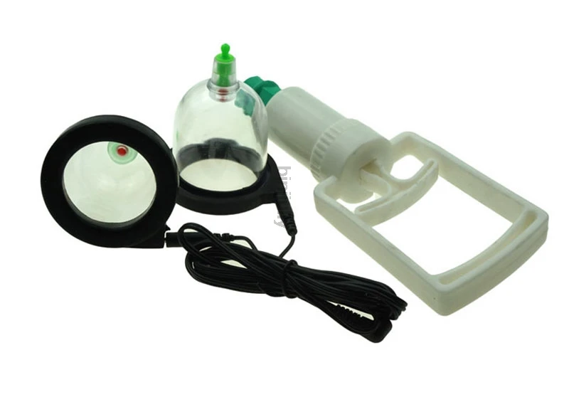 3 in 1 cupping apparatus breast massage vacuum increase breast pump electric shock therapy massager