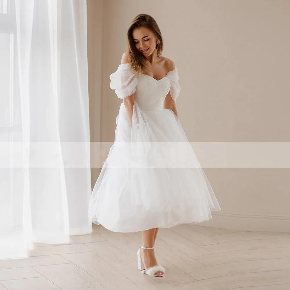 Robe de mariée courte princesse en tulle, corset à lacets dans le dos, fête des patients, tout ce qui est simple, robe éducative personnalisée