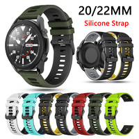 20/22mm Universal Soft Silicone Sport Strap For Xiaomi LS05 Strap Bracelet for Huami Amazfit  GTR 47mm 42mm/Stratos 2 2S 3 Watch