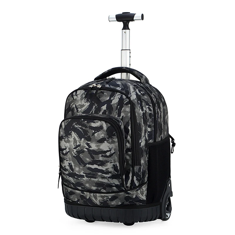 

Primary school backpack 2-6 grade trolley school bag 18 inch male and female backpack middle school student travel backpack