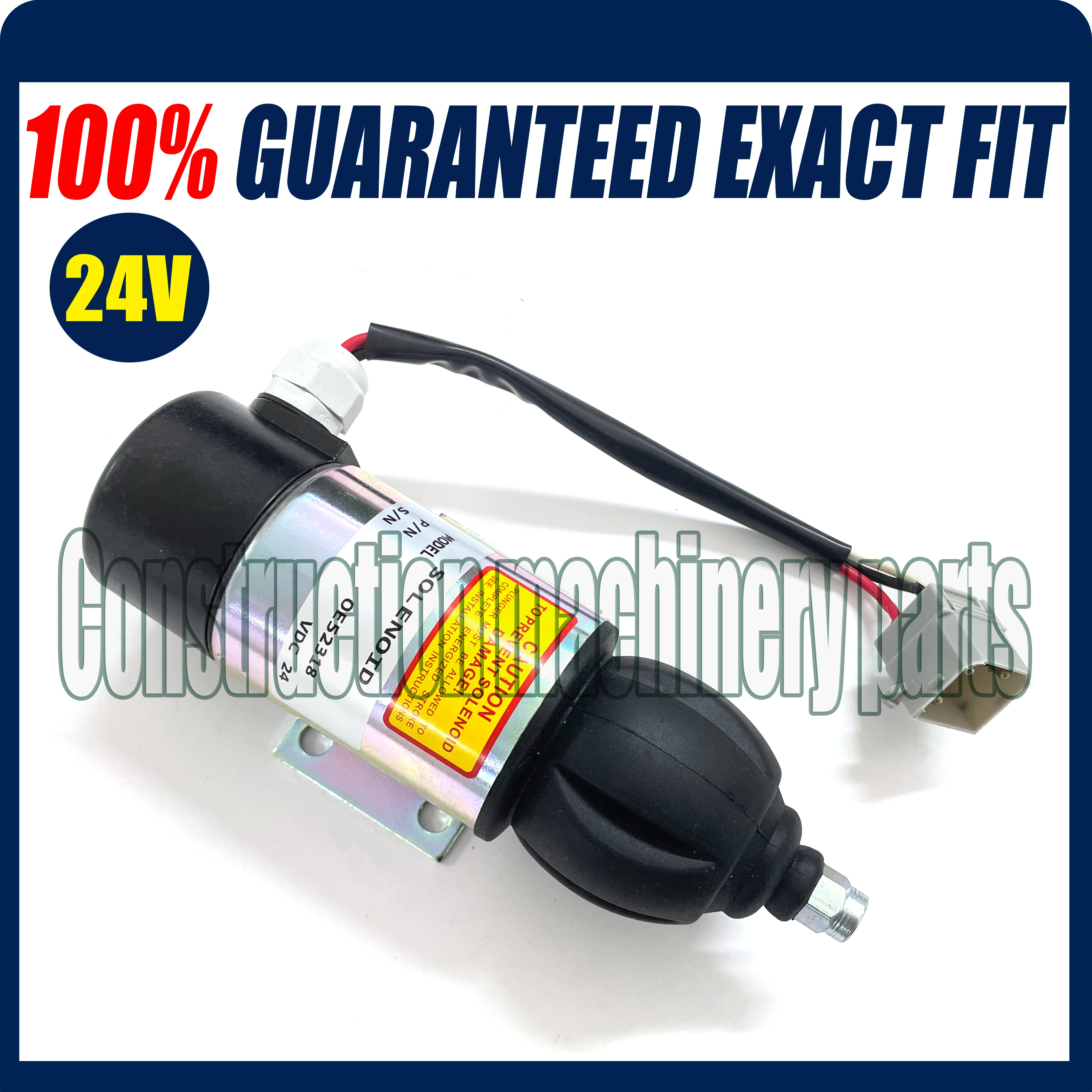 Fuel Shutdown Solenoid Valve OE52318 24v For Perkins 2006 3008 3012 Series Volvo Penta 872825 873754 1830592 872458 881969