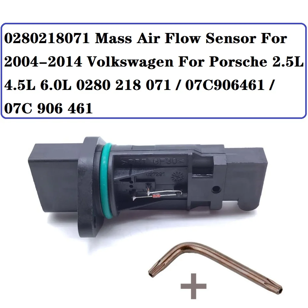 

0280218071 Insert Mass Air Flow Sensor For 04-14 Volkswagen For Porsche 2.5L 4.5L 6.0L 0280 218 071 / 07C906461 / 07C 906 461