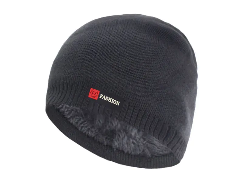 Marke Skullies Mützen Männer Winter Hüte Für Männer Kappe Frauen Winter Gestrickte Hut Männlich Warme Dicke Gorro Motorhaube Pelz Stricken Beanie Hut Kappe – Detail 15