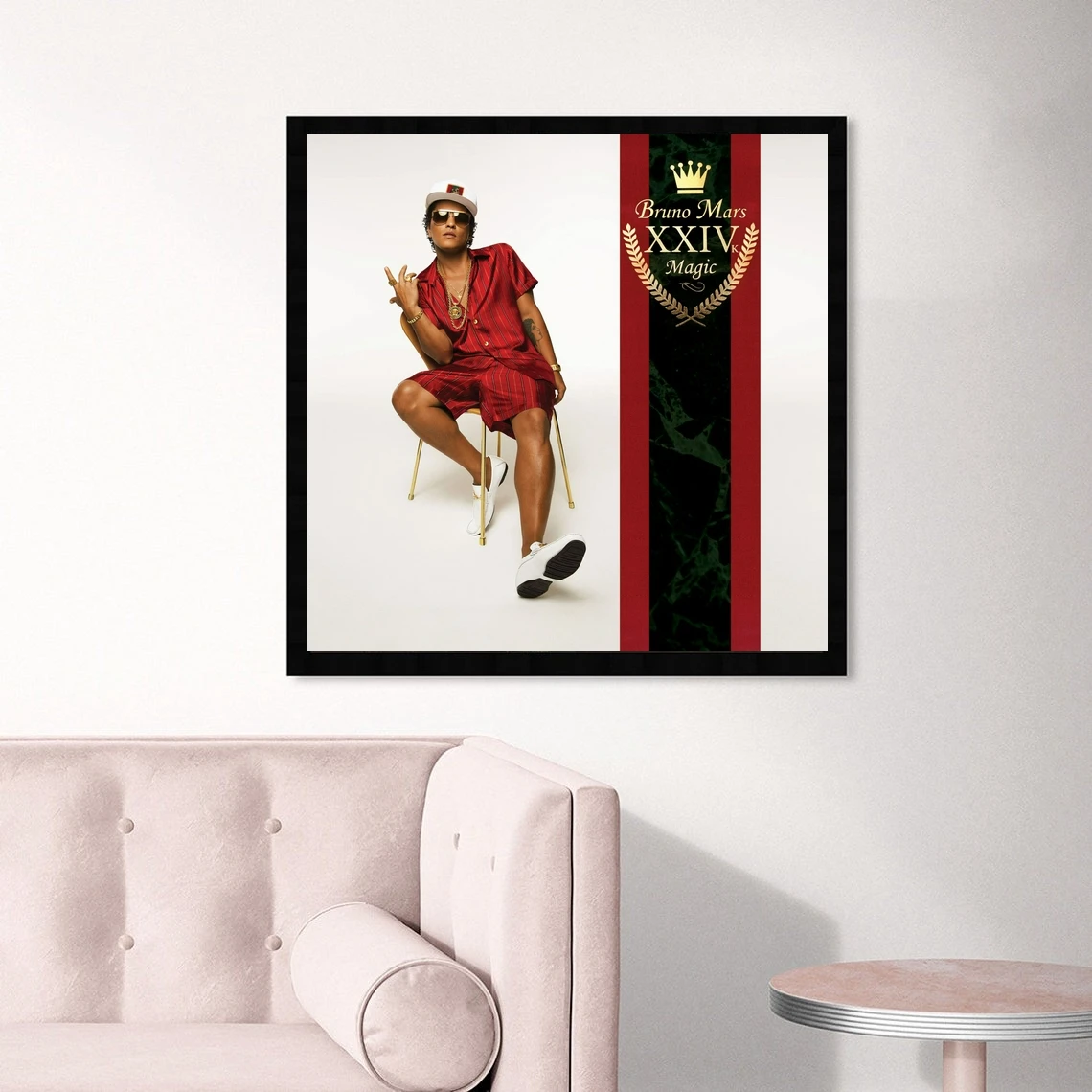 Bruno Mars 24K Magic Music Album Poster Canvas Art Print Home Decoration Wall Painting ( No Frame )