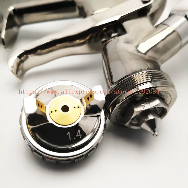 Professional Spray Gun K-400 LVMP 1.4mm 1.7mm 600cc No-Clean Tank Air Spray gun connector Suitable for automotive spraying