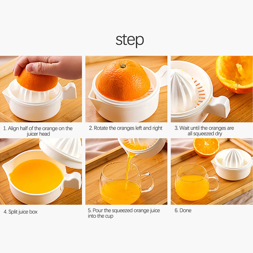 Exprimidor Manual de cítricos portátil, herramienta de cocina de plástico, exprimidor de naranja y limón, máquina exprimidora de frutas multifunción, accesorios de cocina