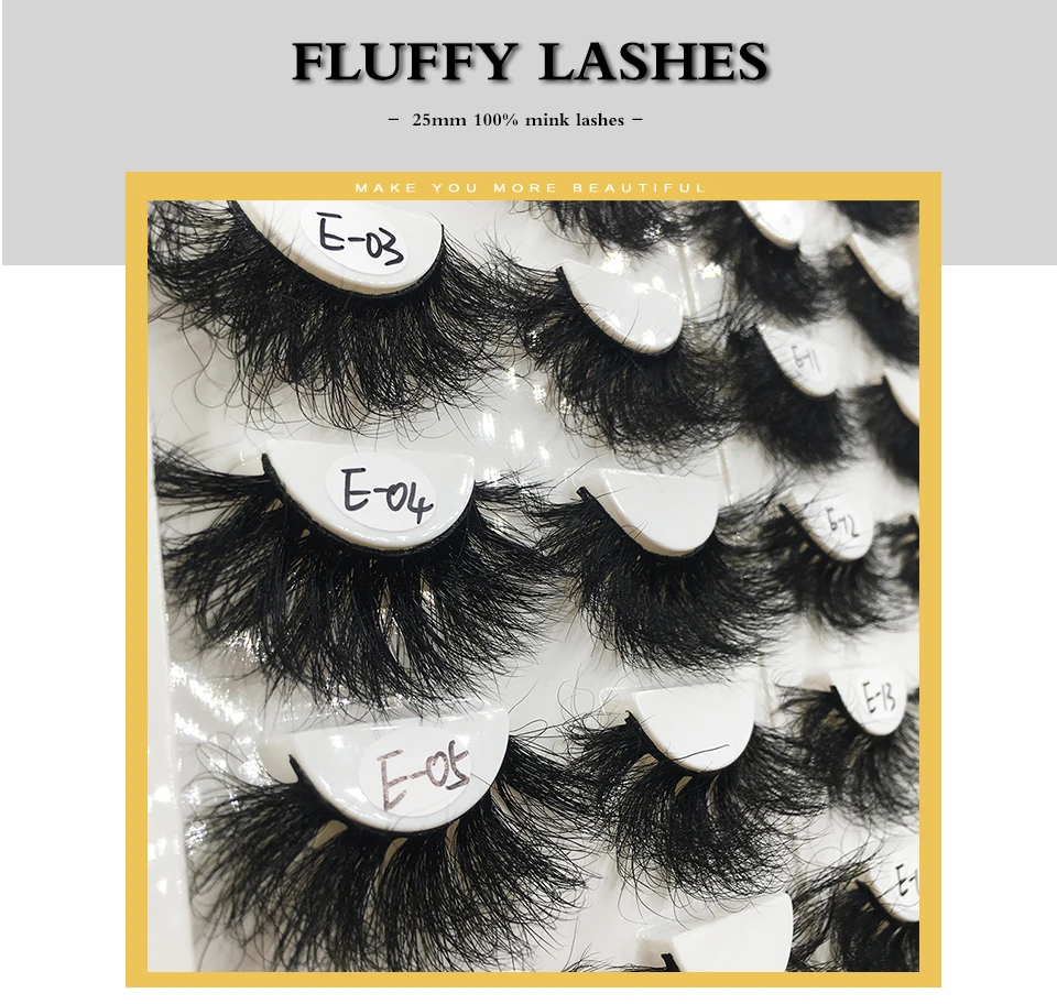 Neue nasse flauschige Nerz Wimpern mit Spikes Make-up Anbieter 16mm 18mm 25mm Volumen lang natürlichen Look Nerz Wimpern Großhandel – Detail 11