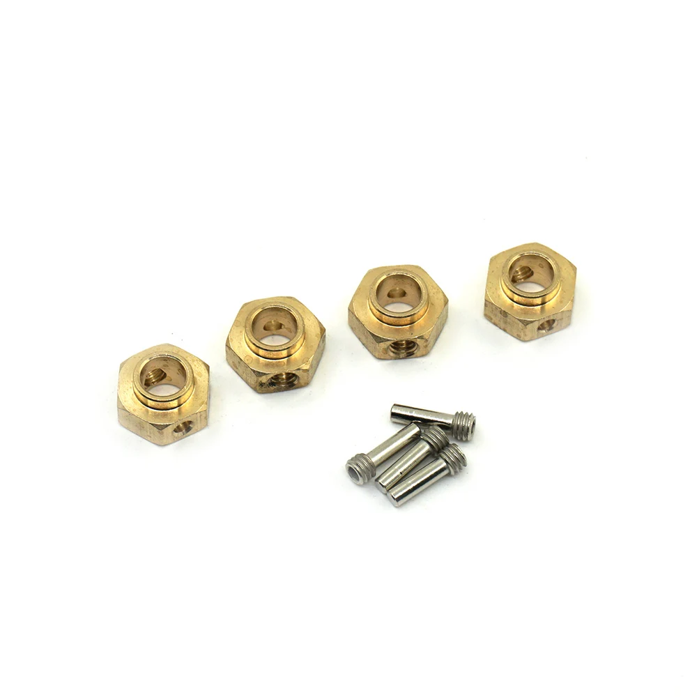 AXSPEED 5/8/9/10/11/12/15/20 mm schweres Messing 12 mm Radnaben Sechskant verlängerter Adapter für TRX-4 TRX-6 1/10 RC Crawler Autoteile – Detail 10